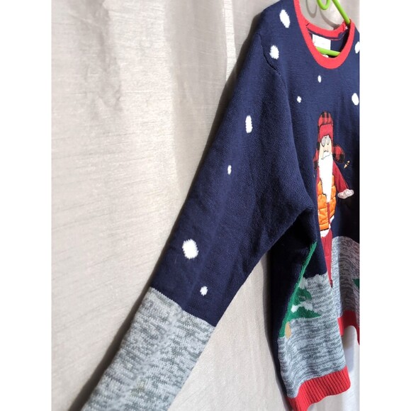 Jolly Sweaters Ugly Christmas Sweater Unisex XXL Santa in Hunting Vest Funny - Picture 10 of 16